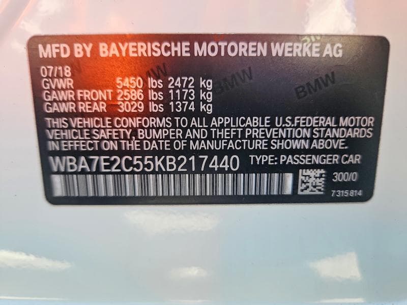 2019 BMW 740 I 12