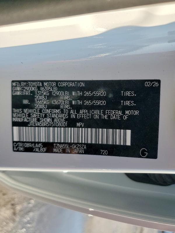 2026 TOYOTA 4RUNNER LIMITED 14