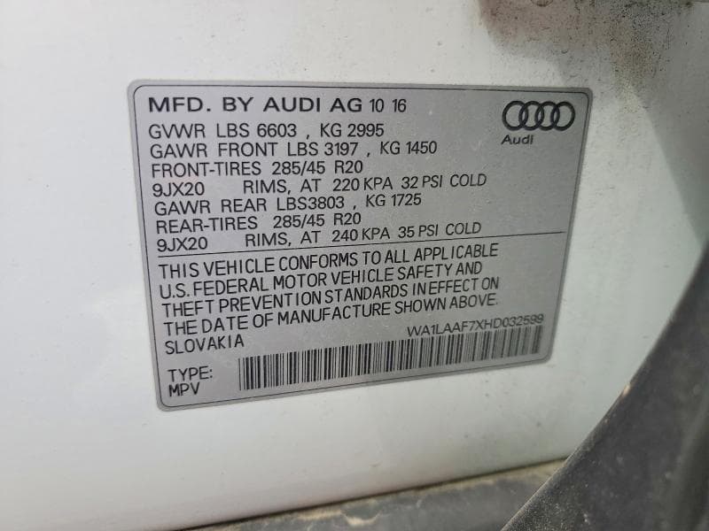 2017 AUDI Q7 PREMIUM PLUS 14