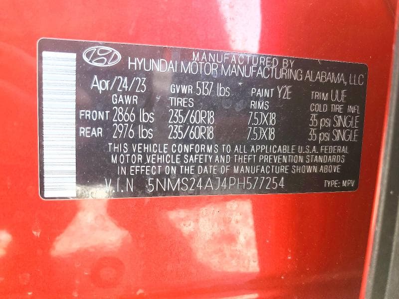 2023 HYUNDAI SANTA FE SEL 14