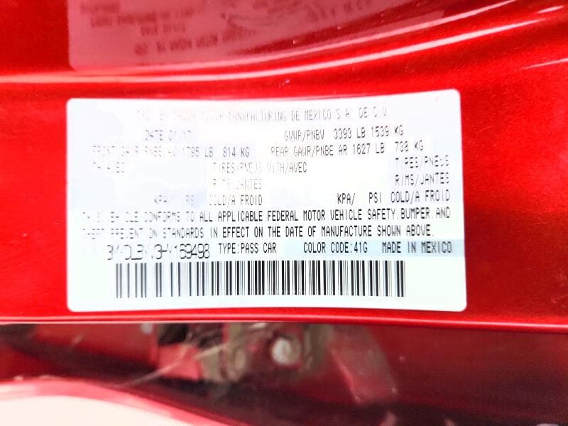 2017 TOYOTA YARIS IA BASE 12