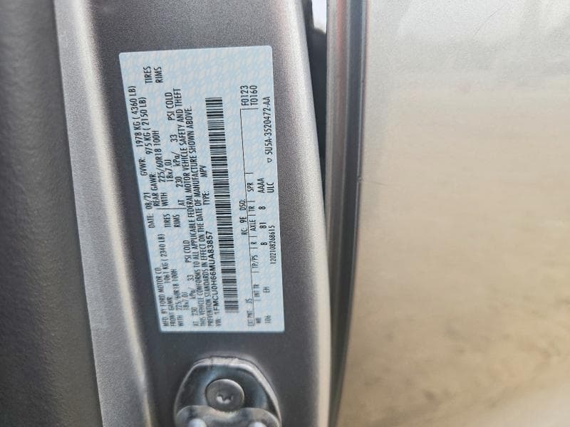 2021 FORD ESCAPE SEL 14