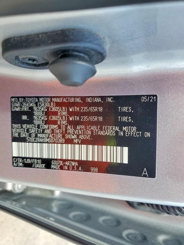 2021 TOYOTA HIGHLANDER L 13