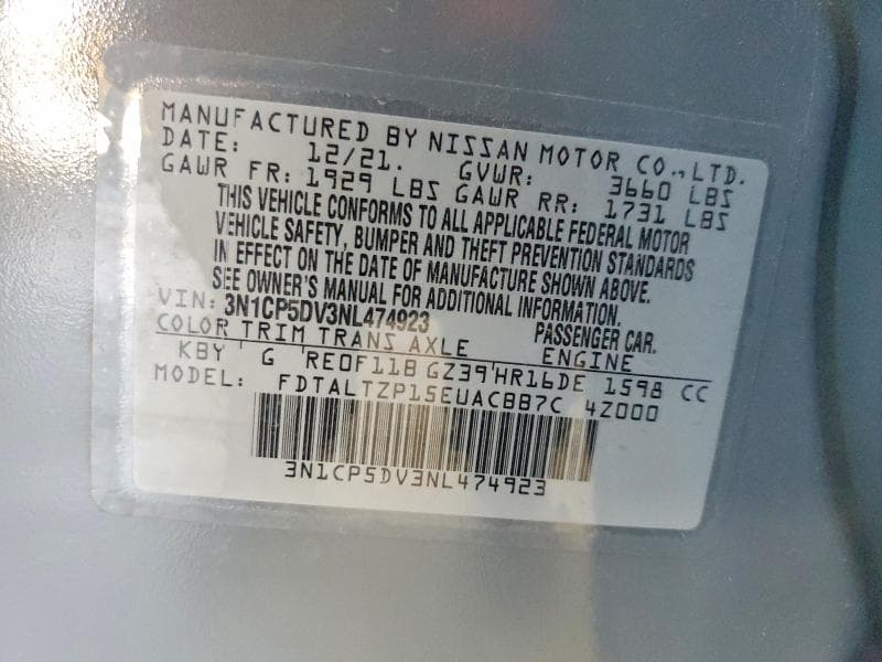 2022 NISSAN KICKS SR 13