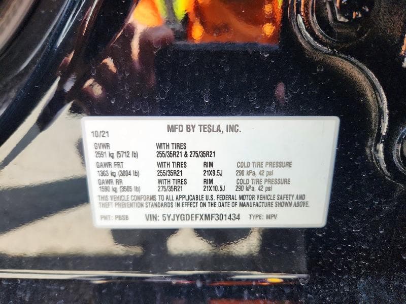 2021 TESLA MODEL Y 14