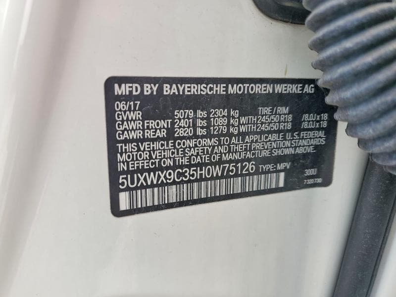 2017 BMW X3 XDRIVE28I 12
