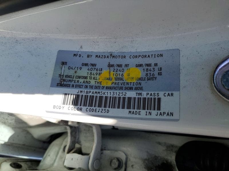 2019 MAZDA 3 PREFERRED 12