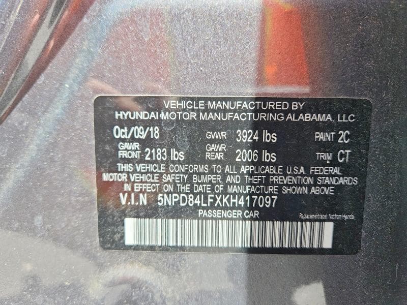 2019 HYUNDAI ELANTRA SEL 12