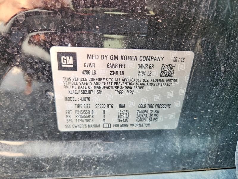 2018 BUICK ENCORE SPORT TOURING 14