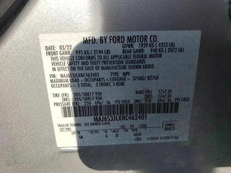 2022 FORD ECOSPORT SES 13