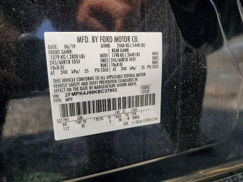 2019 FORD EDGE SEL 13