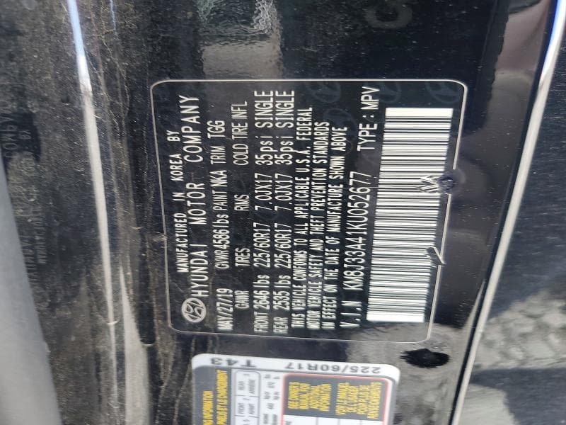 2019 HYUNDAI TUCSON VALUE 13