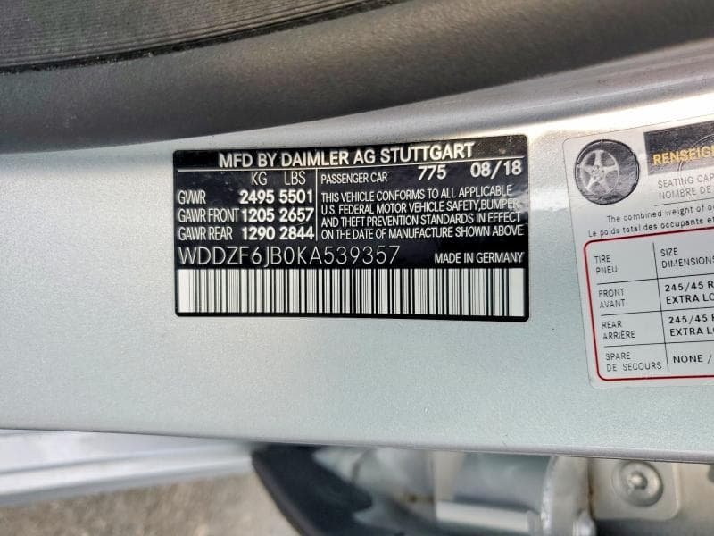 2019 MERCEDES-BENZ E 450 4MATIC 12