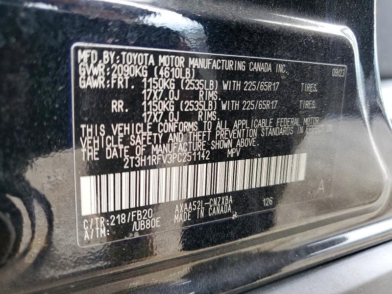 2023 TOYOTA RAV4 LE 12