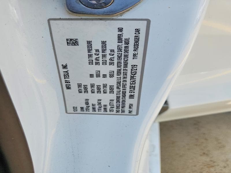 2023 TESLA MODEL 3 12