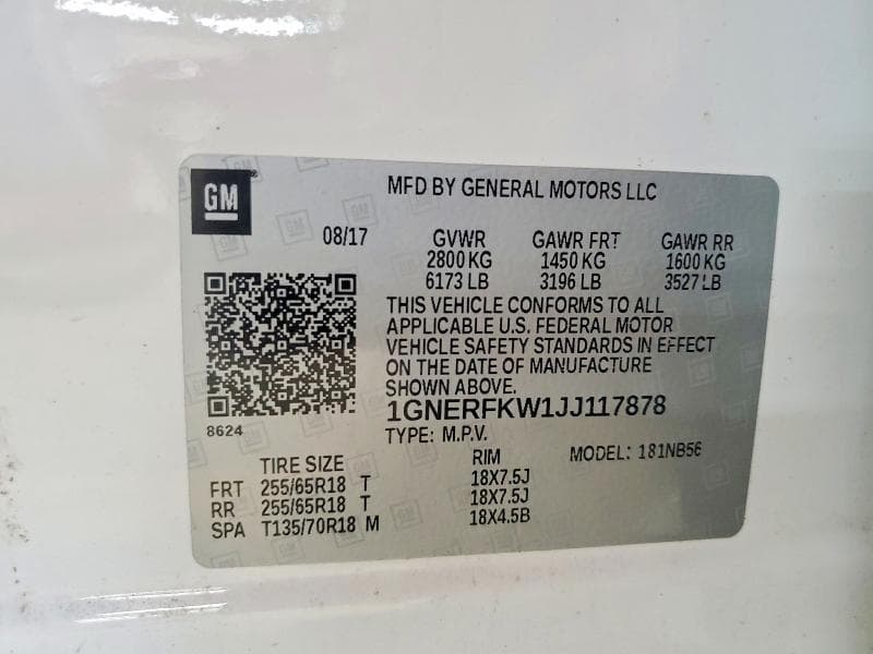 2018 CHEVROLET TRAVERSE LS 13
