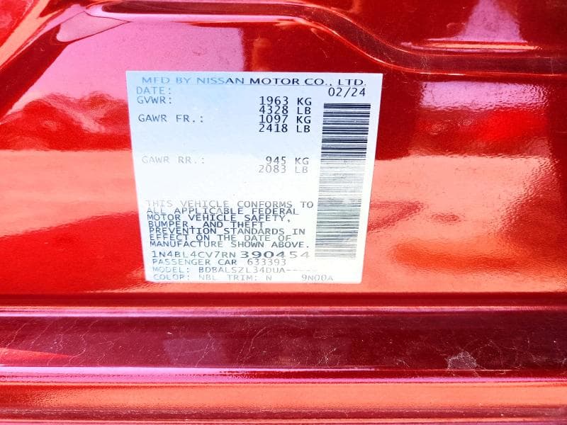 2024 NISSAN ALTIMA SR 12