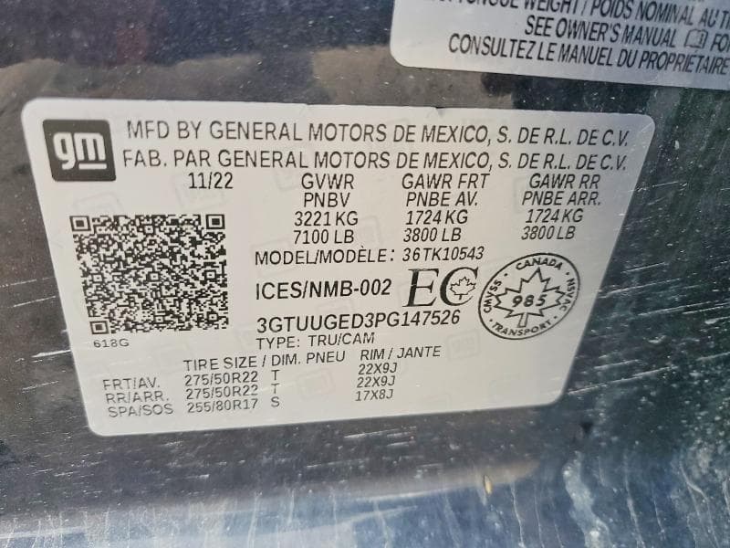 2023 GMC SIERRA K1500 DENALI 12