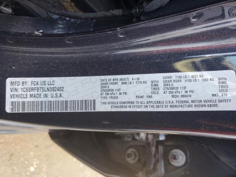 2020 RAM 1500 BIG HORN/LONE STAR 13