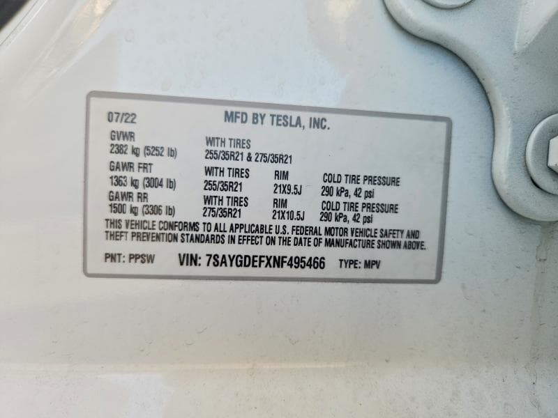 2022 TESLA MODEL Y 13