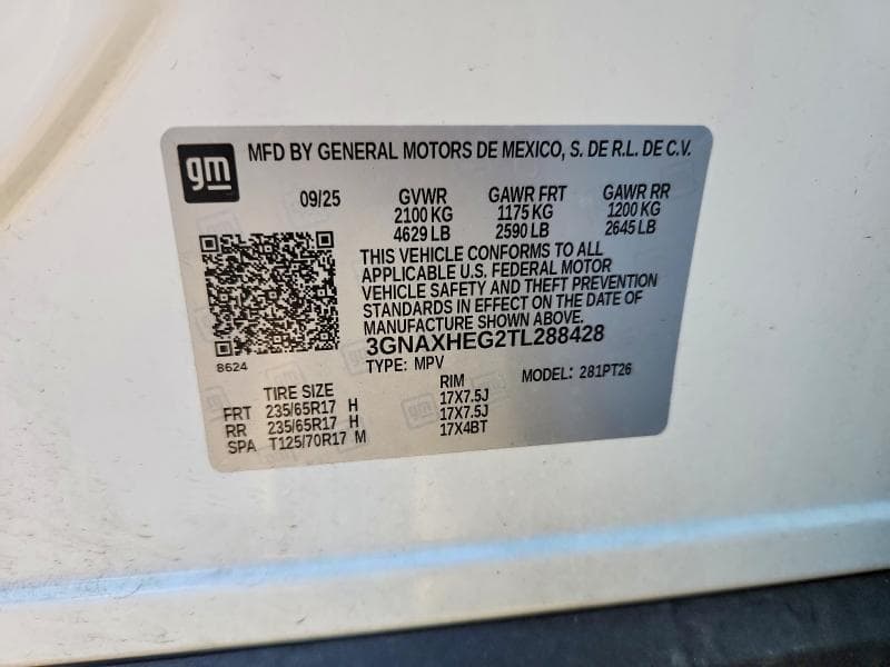 2026 CHEVROLET EQUINOX LT 13