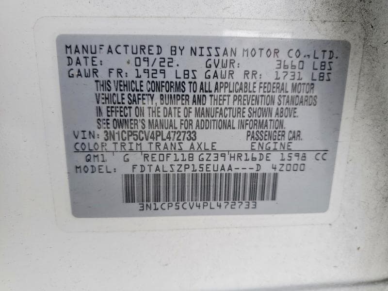 2023 NISSAN KICKS SV 12