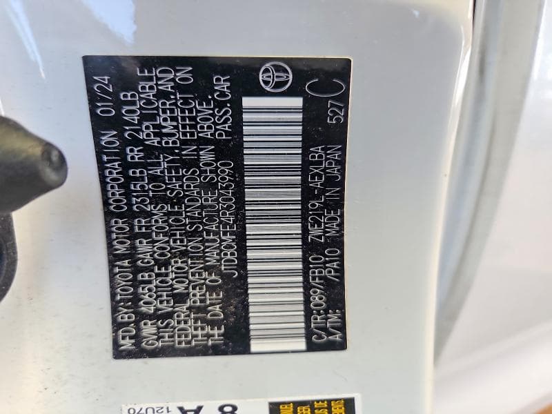 2024 TOYOTA COROLLA HYBRID LE 13