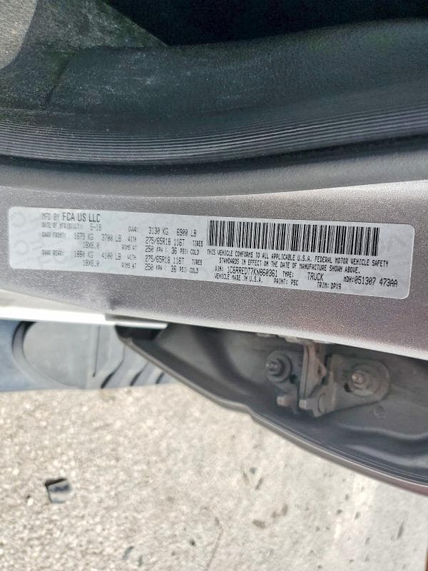2019 RAM 1500 LARAMIE 12