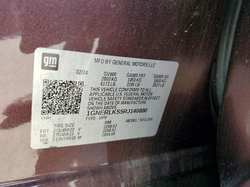 2024 CHEVROLET TRAVERSE RS 13