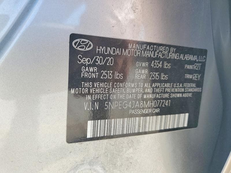 2021 HYUNDAI SONATA 12