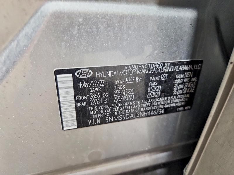 2022 HYUNDAI SANTA FE CALLIGRAPHY 13