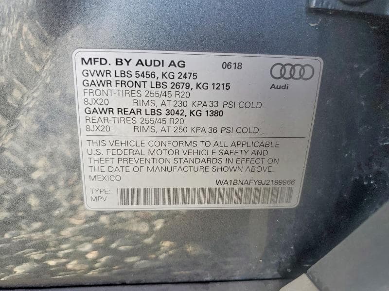 2018 AUDI Q5 PREMIUM PLUS 12