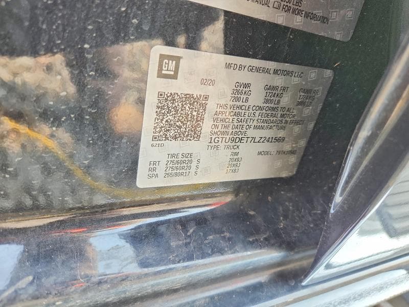 2020 GMC SIERRA K1500 SLT 12