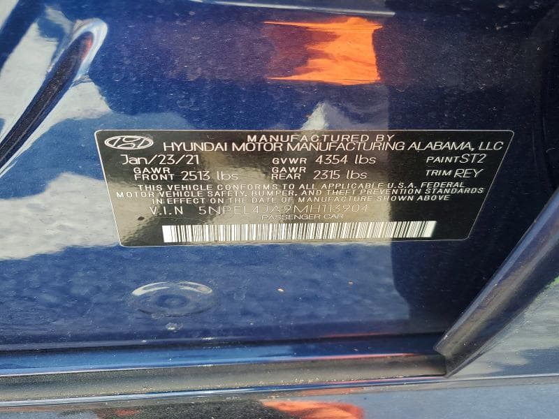 2021 HYUNDAI SONATA SEL 13