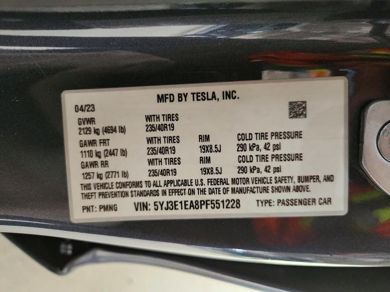 2023 TESLA MODEL 3 12
