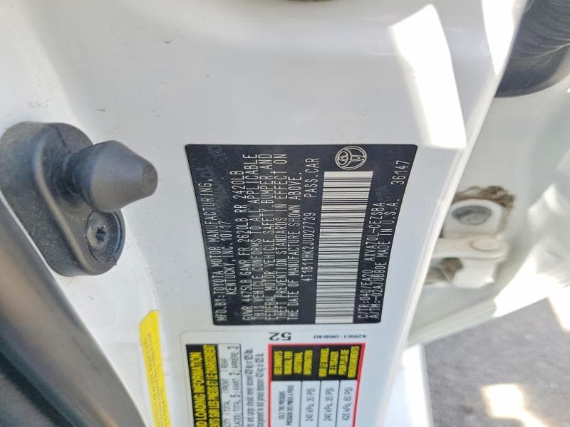 2018 TOYOTA CAMRY SE 12
