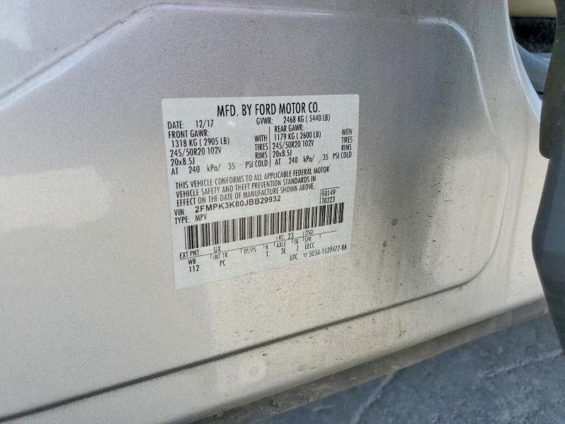 2018 FORD EDGE TITANIUM 14