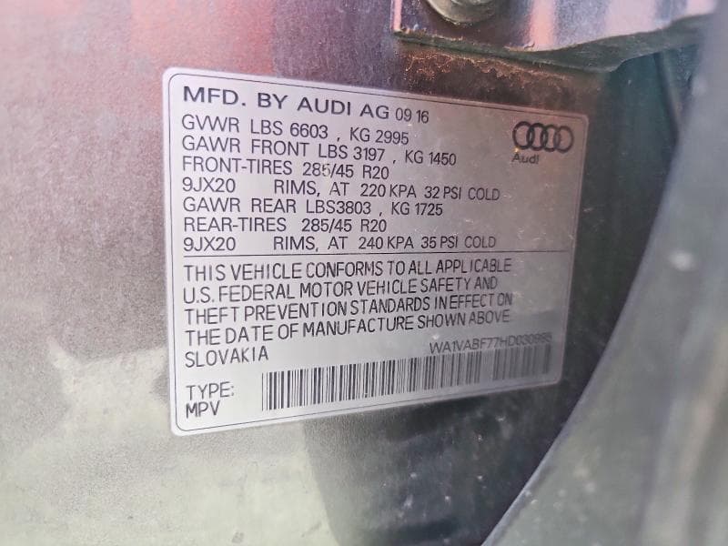 2017 AUDI Q7 PRESTIGE 13