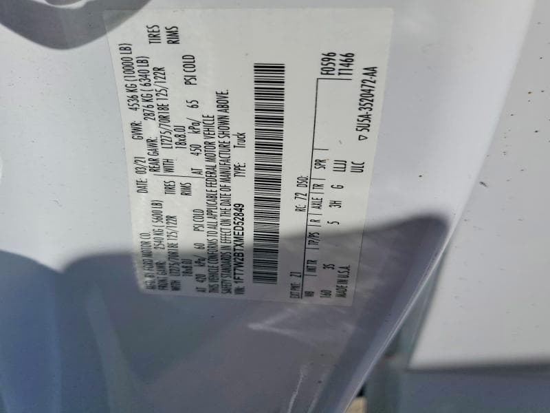 2021 FORD F250 SUPER DUTY 13