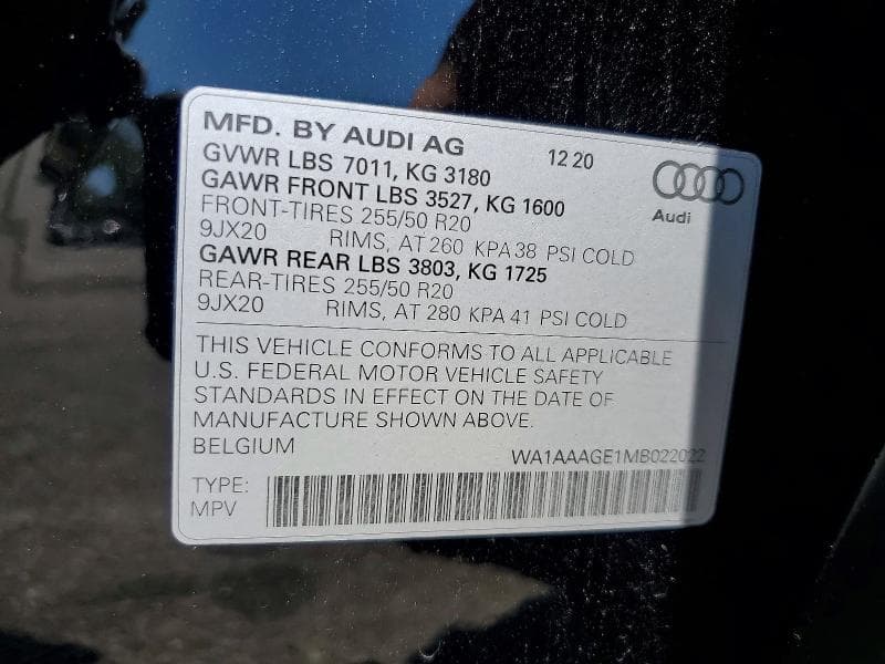 2021 AUDI E-TRON PREMIUM 13