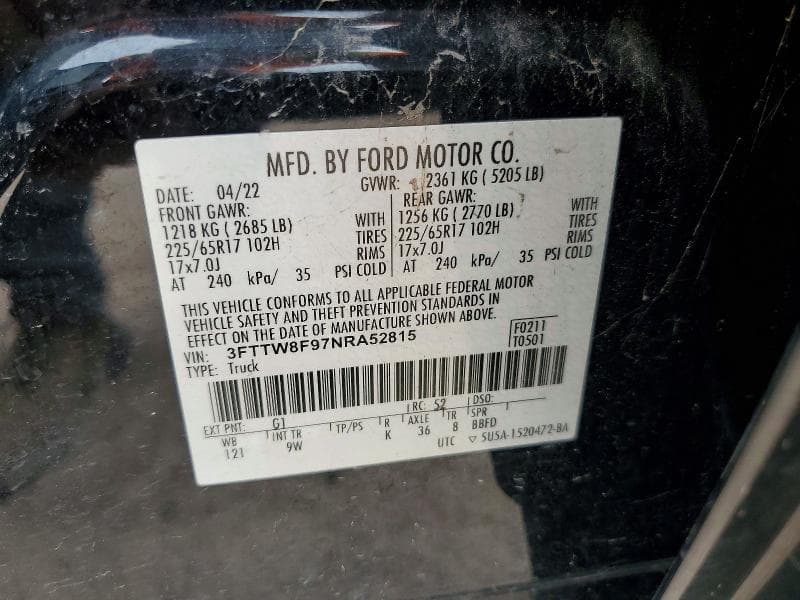 2022 FORD MAVERICK XL 12