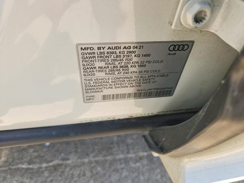 2021 AUDI Q7 PREMIUM PLUS 14