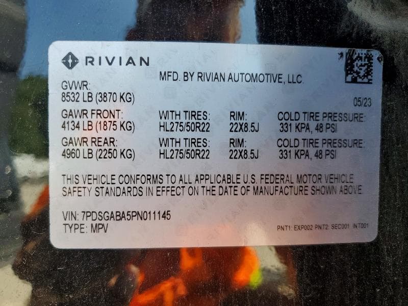 2023 RIVIAN R1S ADVENTURE 13
