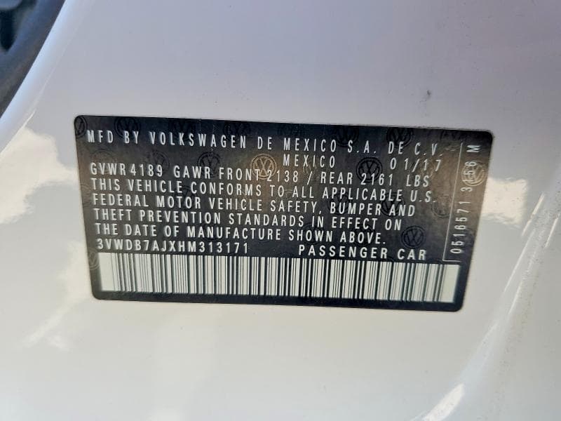 2017 VOLKSWAGEN JETTA SE 12