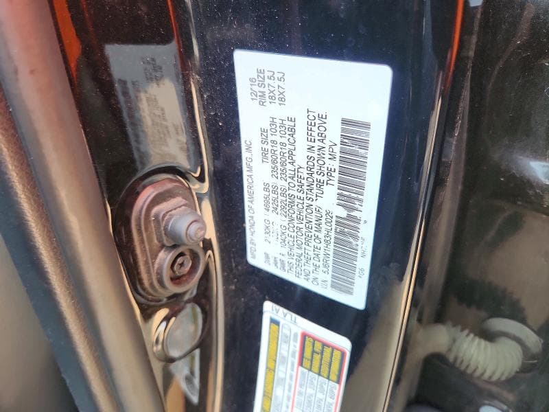 2017 HONDA CR-V EXL 12