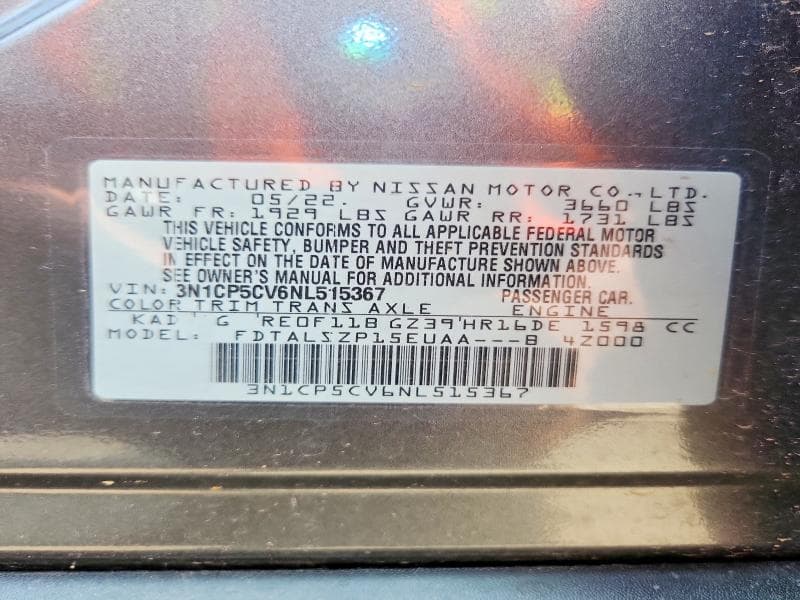 2022 NISSAN KICKS SV 12