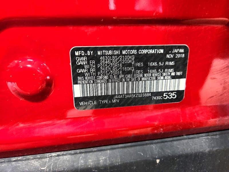 2019 MITSUBISHI ECLIPSE CROSS ES 12