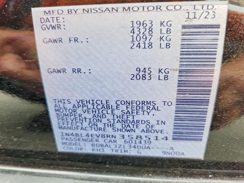 2024 NISSAN ALTIMA SL 13