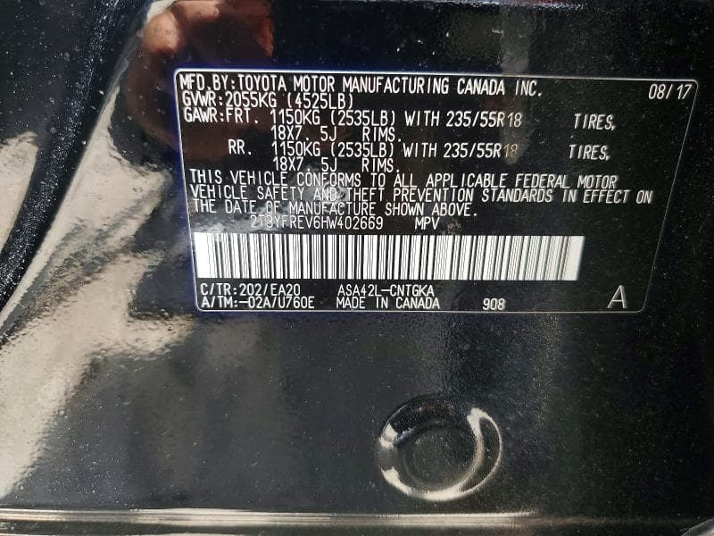 2017 TOYOTA RAV4 LIMITED 13