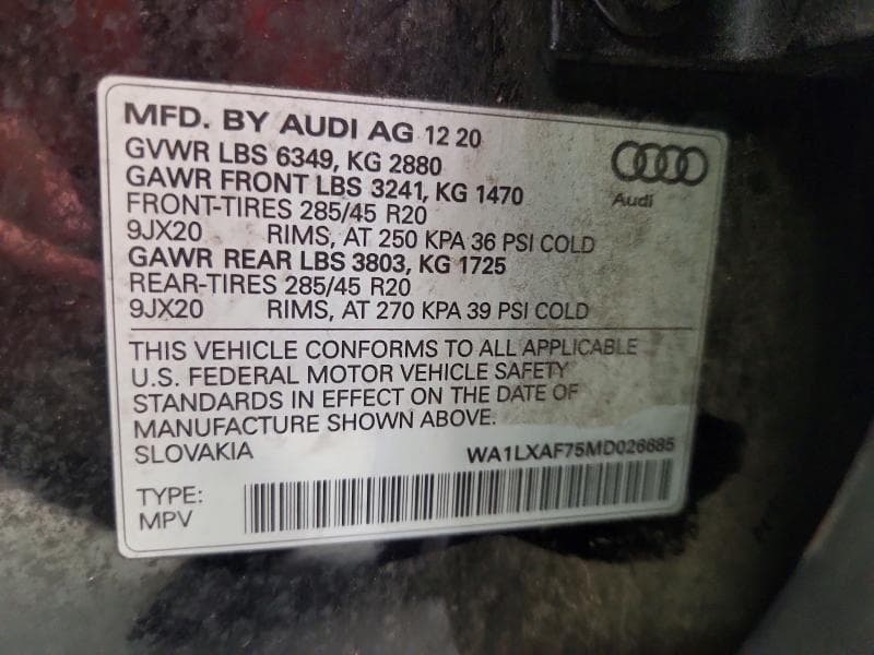 2021 AUDI Q7 PREMIUM PLUS 13